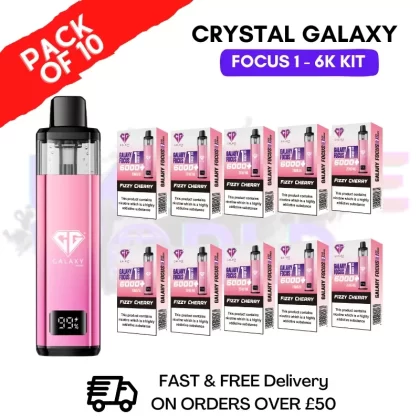 Fizzy Cherry Crystal Galaxy Focus 6K Kits Box Of 10