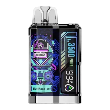 Blue Razz Ice Dragbar B3500 - Site#VAP~Nicotine#50mg~Size#Single>10 Pack