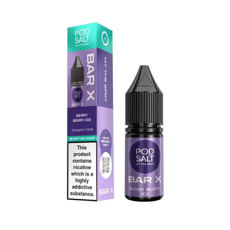 Pod Salt Bar Salt X Nic Salt E-Liquid Berry Berry Ice - 20mg