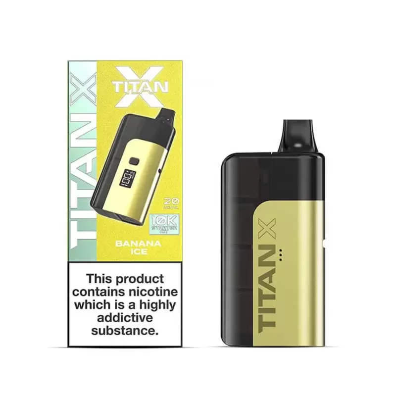 Titan X 10000 Puffs Prefilled Pod Vape Kit - Strawberry Kiwi Watermelon - Image 2