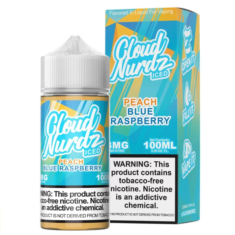 Cloud Nurdz TFN Premium E-Liquid 100ml - Peach Dragonfruit / 3mg - Image 3