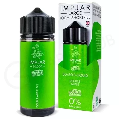 Double Apple Shortfill E-Liquid by Imp Jar Large 100ml