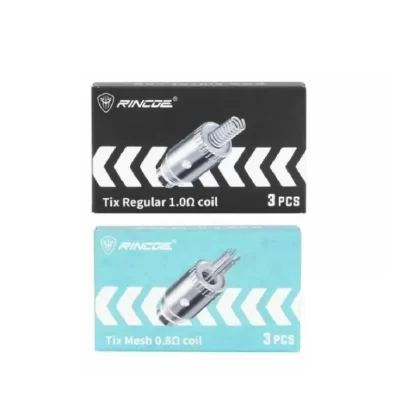 Genuine Rincoe Tix Mesh Coils 0.8ohm & 1.0ohm Replacement Coil Atomizer Head