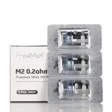 Freemax Maxus Pro/Mesh Pro 904L Replacement Coils 3pk - Resistance#M2 0.20 Ohm>M3 0.15 Ohm>M4 0.15 Ohm