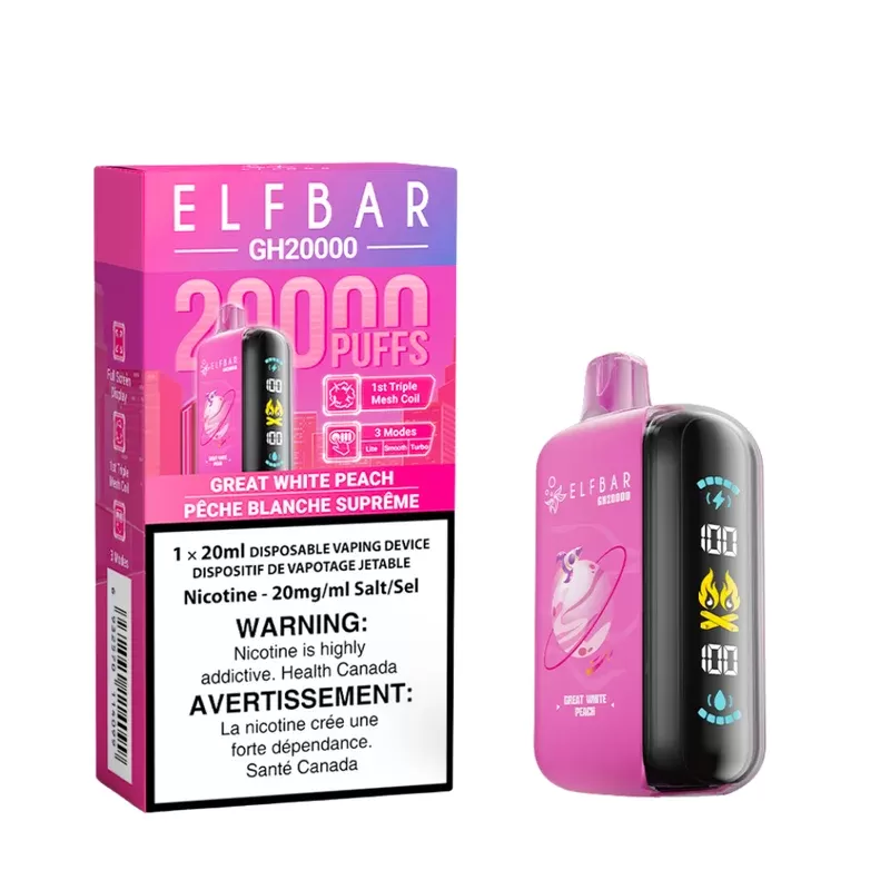 ELF BAR GH20K – GREAT WHITE PEACH