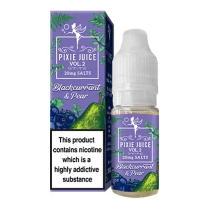 Blackcurrant and Pear 10ml Nic Salt By Pixie Juice Vol 2 - Nicotine Strength#20mg (Salt)>10mg (Salt) (0A24CC)