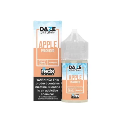 Reds Salt Series Apple Peach Iced eJuice - Vape Product; Vape Product, Vape Product; 7 Daze