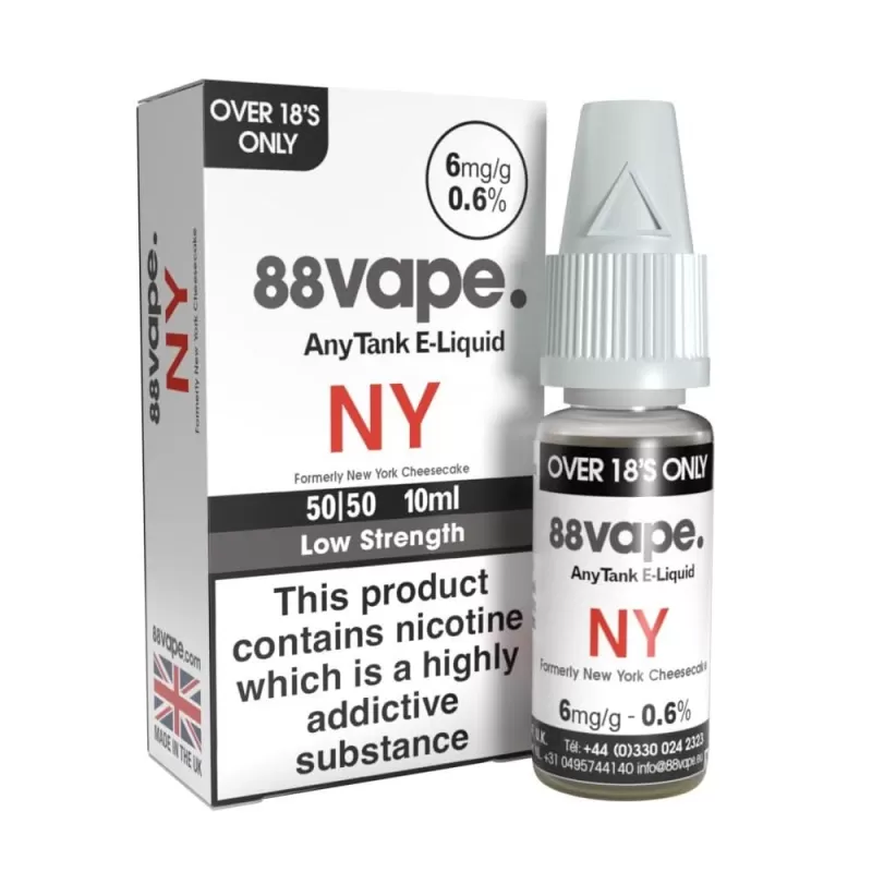 NY (New Yorker) E-Liquid Anytank Series by 88vape (10ml) - 11mg