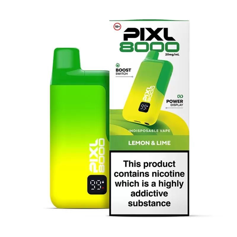 Pixl 8000 Prefilled Pod Kit Lemon & Lime - Vape Store
