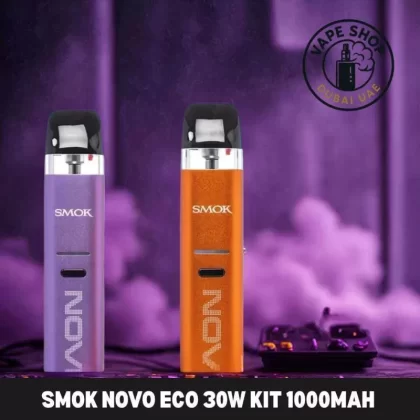 SMOK Novo Eco 30W Kit 1000mAh In Dubai - Black, Orange