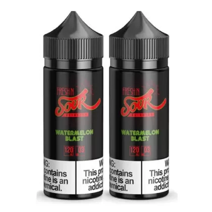 Fresh N Sour Watermelon Blast 2 Bottle Bundle - 240mL (2x120mL); Vape Product, Vape Product