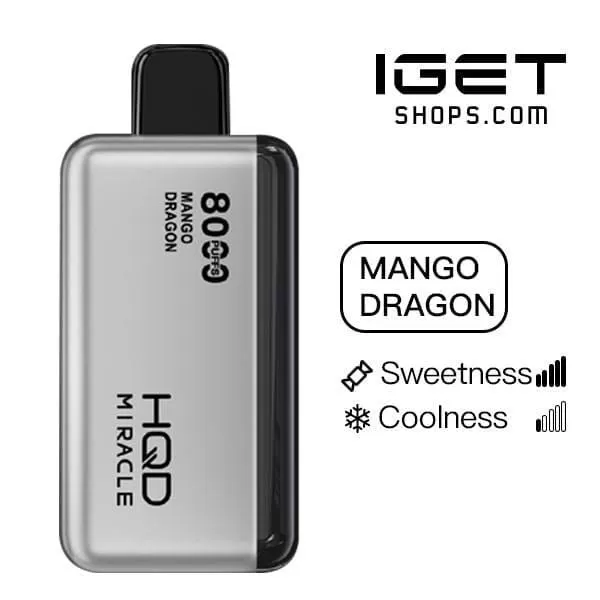 HQD Miracle 8000 – Mango Dragon - Vape Store
