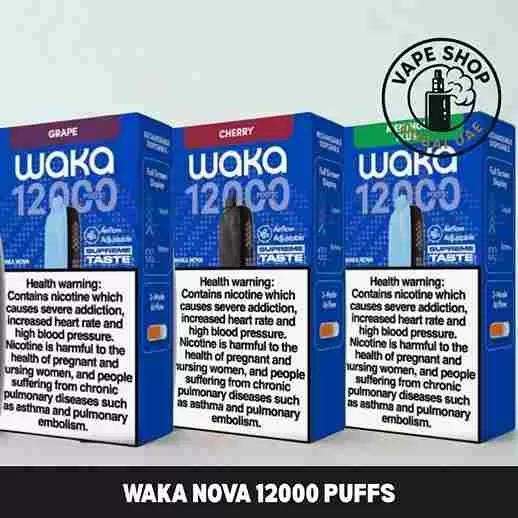 Waka Nova 12000 Puffs 18mg Disposable Vape Buy in Dubai - Vapeshopdubaiuae