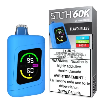 STLTH 60K Disposable Vape Device - Flavourless - 20mg/ml