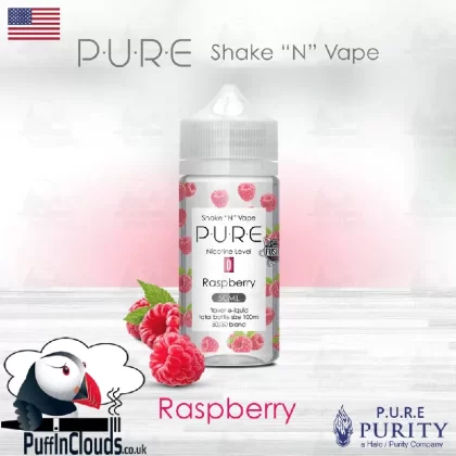 P.U.R.E Raspberry Shake n Vape E-Liquid (50ml 0mg)