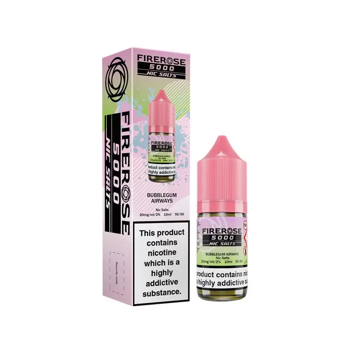 Bubblegum Airways Nic Salt E-Liquid by Firerose 5000