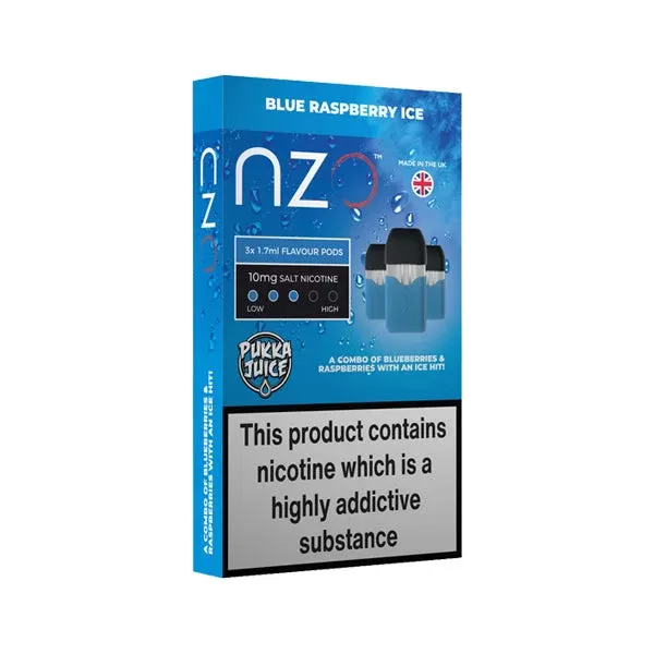 NZO 20 mg Pukka Juice Salzkapseln – Erfrischende Frucht- und Eis-Nic-Salzkartuschen (50VG/50PG)