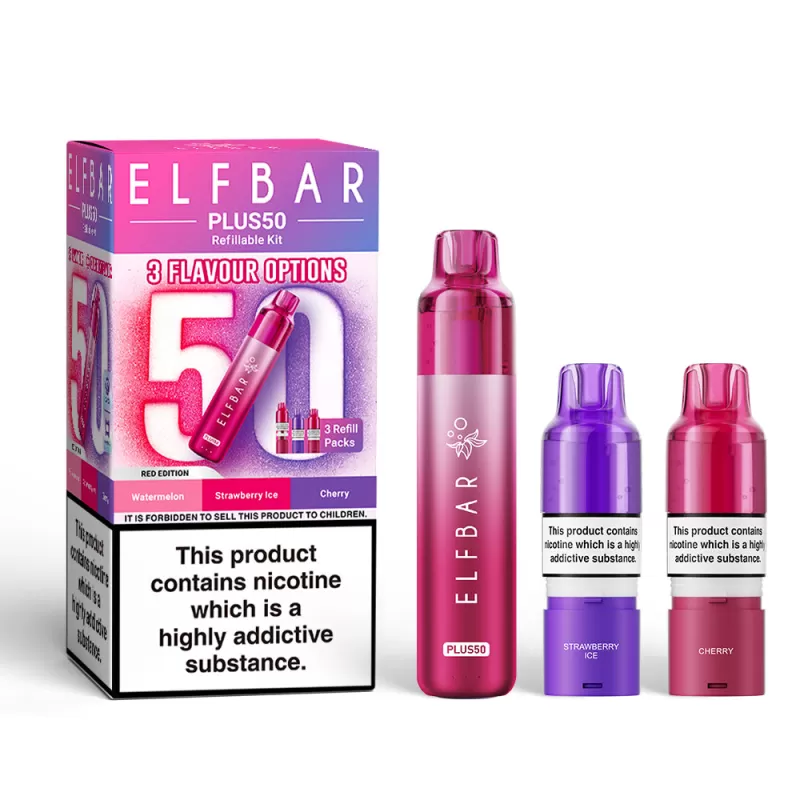Elf Bar Plus 50 Prefilled Pod Kit - Blue Edition - Image 3