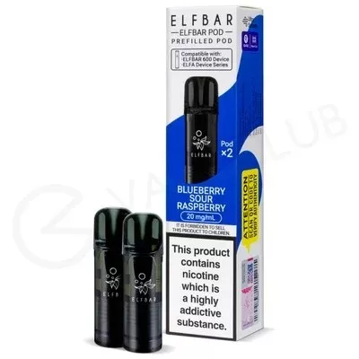 Blueberry Sour Raspberry Elf Bar 600 Prefilled Pods - Ecigpremium