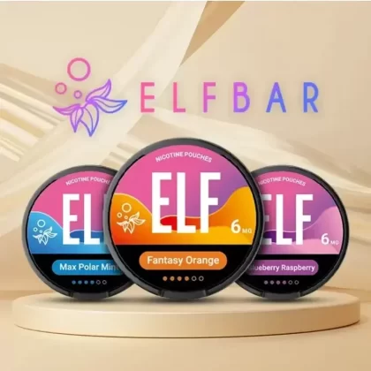 Elf Nicotine Pouches - Vape Product, Vape Product; Blueberry Raspberry, COOL STORM