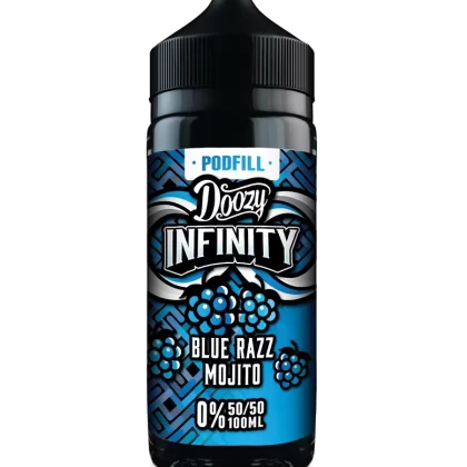 Blue Razz Mojito By Doozy Infinity Pod Fill 50/50 E-Liquid 100ml Shortfill