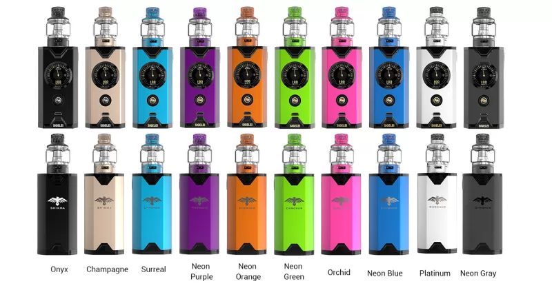Sigelei Chronus 200W Kit with 5.5ml Sigelei Chronus Tank - Onyx
