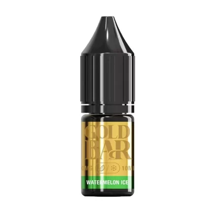 Gold Bar Watermelon Ice Nic Salt vape Juice - 10 Pack - 10mg