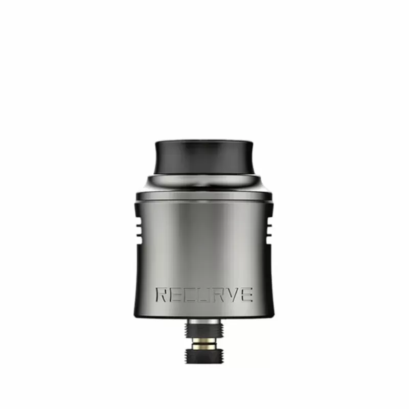 Recurve V2 RDA Flavor Chasing RDA with Dual Airflow Adaptors - Gunmetal, Vape Product (DAC774) - Image 2