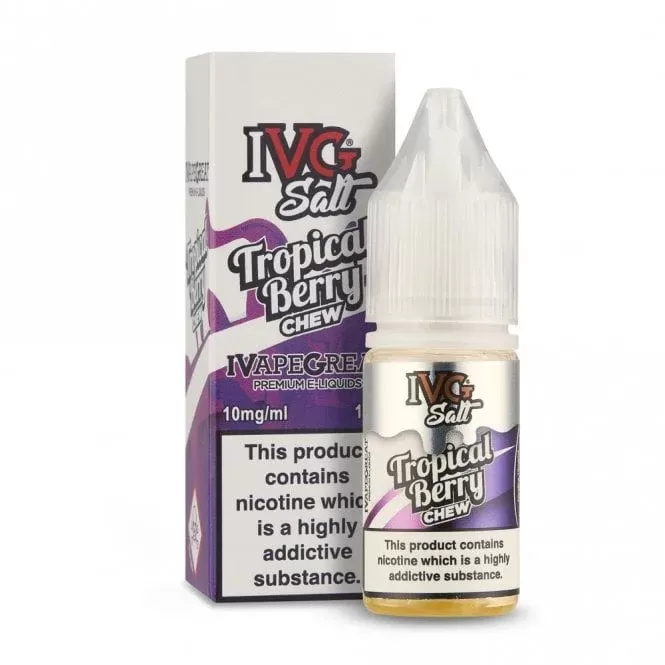 IVG Tropical Berry Chew Nic Salts E Liquid (10ml)