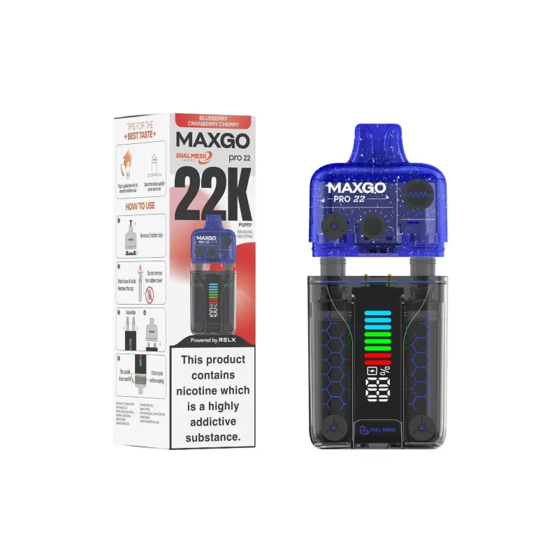 Relx MaxGo Pro 22000 Prefilled Pod Kit - 5 Pack (Expiry May 2026) - Grape Bubblegum Pack of 5 - Image 3