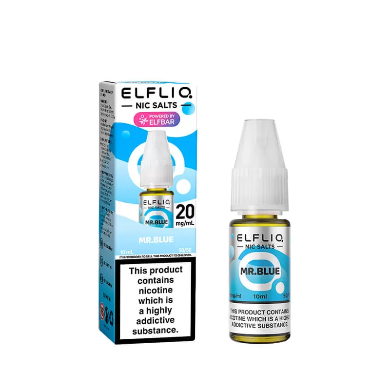 Elf Bar ElfLiq Mr Blue Nic Salt E-Liquid - 20mg - Vape Product - Image 3