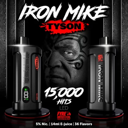 Tyson 2.0 Iron Mike 15K Disposable Device - 15,000 Puffs - Apple Peach