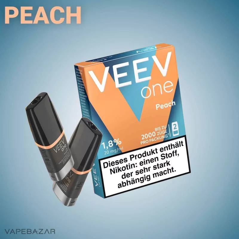 Veev One Pods – Peach (2er Pack) - Veev / ca. 2000 insgesamt / 20mg/ml - Image 2