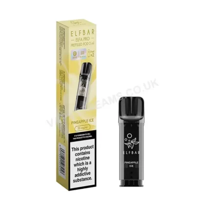 Elf Bar ELFA Pro Pineapple Ice Prefilled Pods - Vapestreams Co