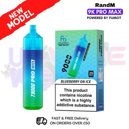 Blueberry On Ice RandM T9000 Pro Max Pod Kit