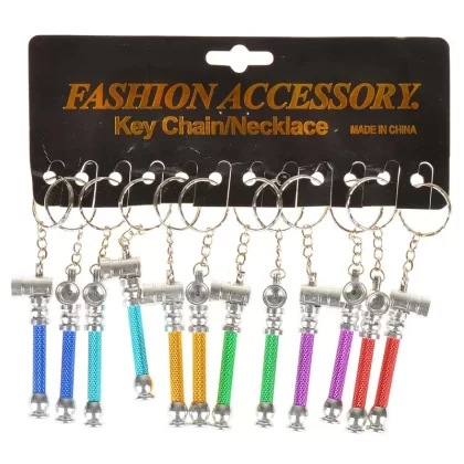 Key Chain Metal Pipe Pack of 12 - Ejuicewarehouse