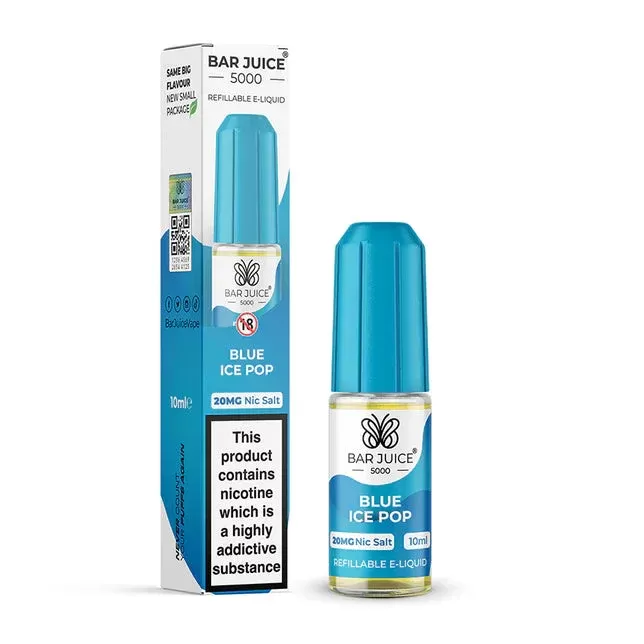 Bar Juice 5000 Blue Ice Pop Nic Salt Vape juice 10ml - Nicotine Strength#10mg>20MG