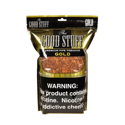 Good Stuff Gold Pipe Tobacco Bag - Size#2oz>6oz>16oz>5lb