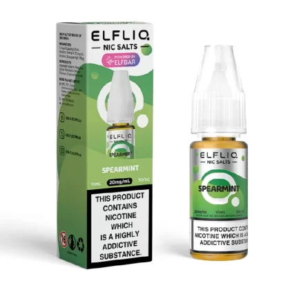 Spearmint Elfliq Nic Salt E-Liquid by Elf Bar - Nicotine Strength#5mg>10mg>20mg