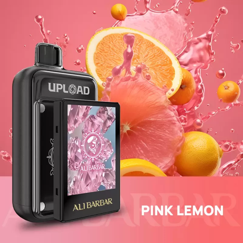 ALIBARBAR UPLOAD 25000 PUFFS – Pink Lemon - Oil Tank + Screen, Oil Tank Only