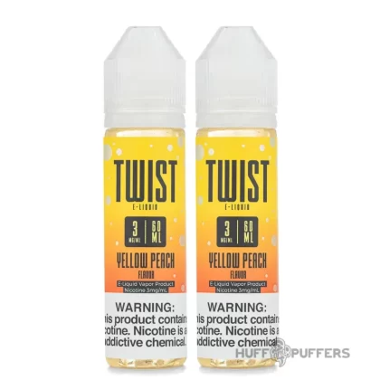 Twist E-Liquids – Yellow Peach (Peach Blossom Lemonade) 120mL - Nicotine Strength#0mg>3mg>6mg