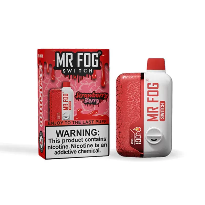 Mr Fog Switch Nicotine Free 15K Strawberry Berry Disposable Vape - STRENGTH#NICOTINE FREE>NICOTINE FREE (ONT-TAX)