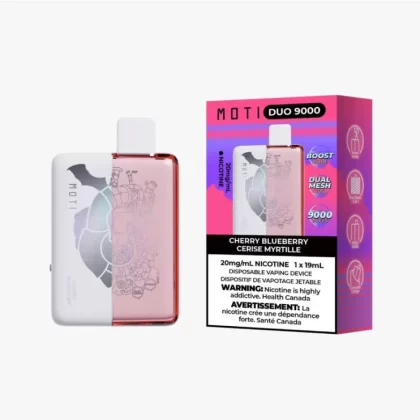 Moti Duo 9000 Puffs Disposable Vape – Cherry Blueberry