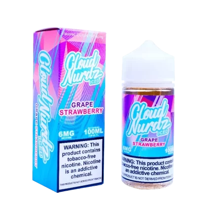 Grape Strawberry ICED TFN By Cloud Nurdz E-Liquid (100ml)(ON SALE)
