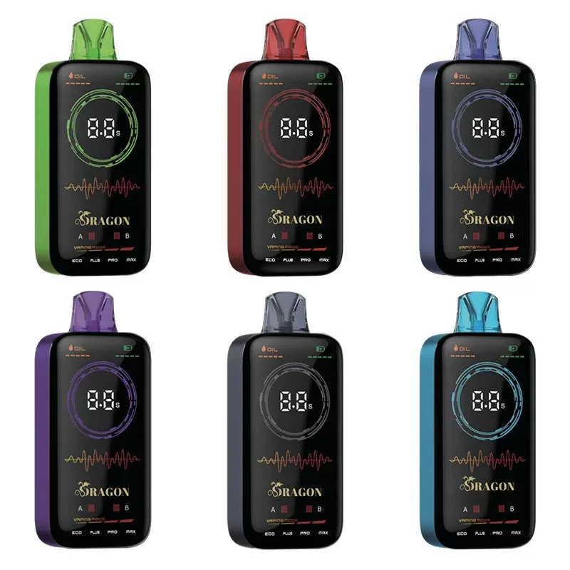 Dragon 16K Zero Nicotine Disposable Vape 20ml 0% - Flavor#Miami Mint>Watermelon Ice>Strawberry Watermelon>Strawberry Kiwi>Raspberry Watermelon>Blue Razz Ice>Grape Ice>Strawberry Raspberry Ch (3A63BC)