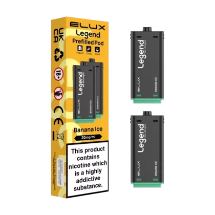 Banana Ice Elux Legend 1500 Pods - Ecigwizard