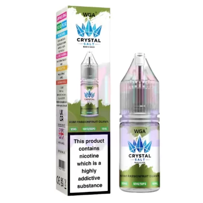 WGA Crystal Kiwi Passionfruit Guava Nic Salt - 10 Pack - 20mg