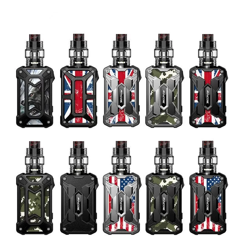 Rincoe Mechman Kit 228W with Mesh Tank 4.5ml - Steel Wing-Camo Black