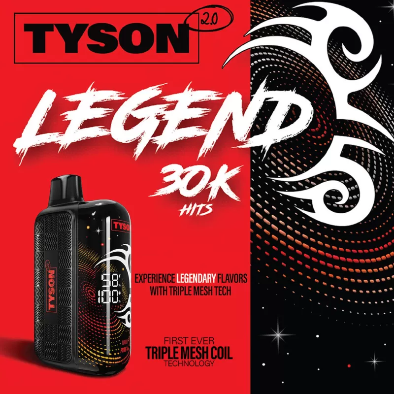 Tyson 2.0 "LEGEND" 30K Disposable Device – 30,000 Puffs - Frozen Grape