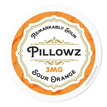 Pillowz TFN Sour Orange Nicotine Pouches (20 Pouches/Can) - nicotine avail#3mg>6mg>9mg